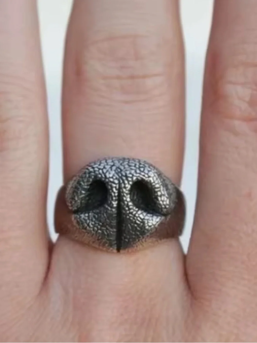 Rustic Ram Skull Statement Ring | Adjustable Vintage Silver Animal Ring